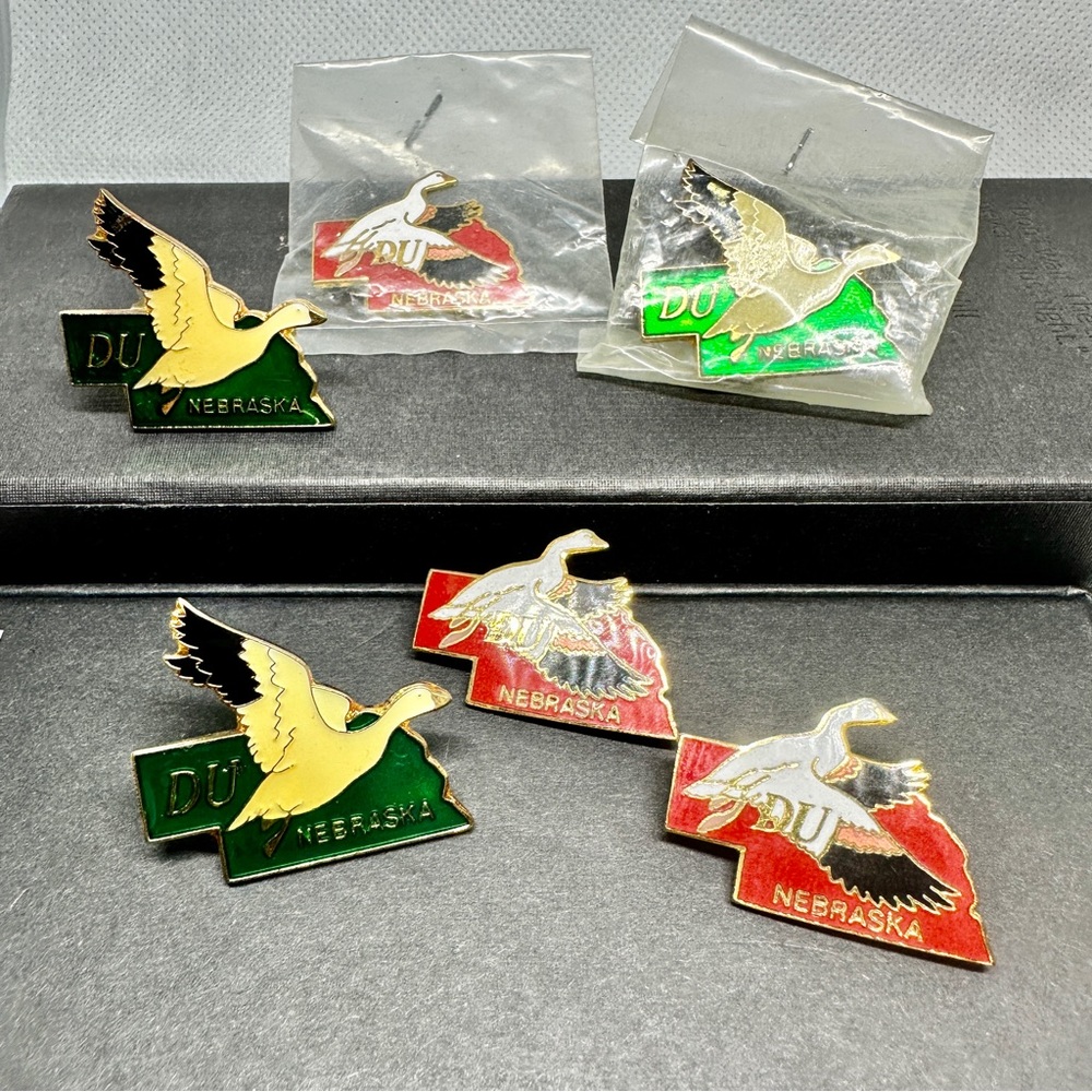Set of 6 Ducks Unlimited Nebraska pins